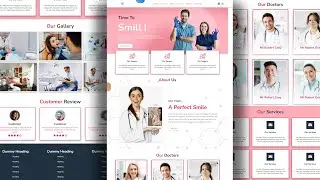 Dental website with html css part 6