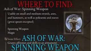 Where to find Ash of War Spinning Weapon - Elden Ring Guide