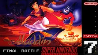 Disney's Aladdin - Level 7 - Final Battle (SNES Walkthrough)