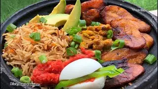 How To Make Gari & Beans Combo. Best Ghana Roadside Gob3 & Rice We Can't Resist!