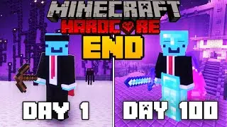 I Spent 100 Days in The END in Minecraft!
