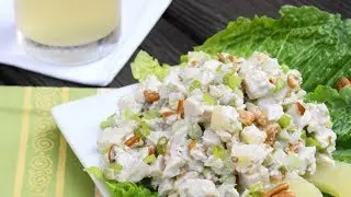 Салат из запеченной курицы с ананасами
