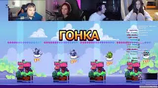 Гвин проводит турнир по Tricky Towers на 150 тысяч рублей. (Неля, Мазеллов и Алина).