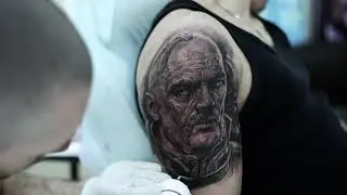 Тату козак прорисовка деталей | Cossack tattoo details time lapse | 