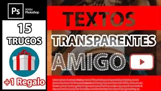 ✅ Efecto de TEXTO TRANSPARENTE en Photoshop 2021 [ Tutorial Completo en Español Paso a paso ] ⚡