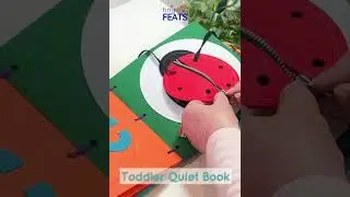 Quiet Book for Toddlers #educationaltoysforkids #giftsforkids  #teachingresources #toddleractivity