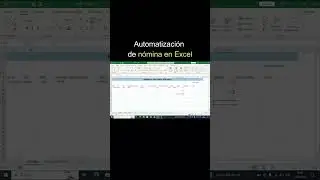 Automatización de nómina en Excel