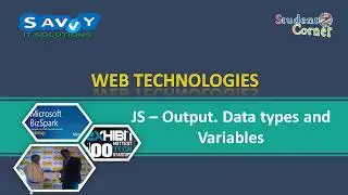 [2020] - Web Technologies - Java Script - output statements, Data Types and Variables