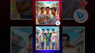 Happy Holi Ai Photo Editing 2024 | Holi Ka Photo Kaise Banaye | Bing Image Creator 