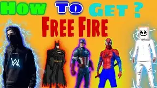 Alan Walker Costume  in FreeFire.|| Marshmello , Captian America , Batman , Spiderman ..