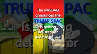 Trump gets dumped by the NASDAQ!? #stocks #dwac #money #trump #trumpnews #epicfail