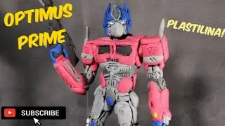 Optimus prime ( Transformers) de plastilina/How to make optimus prime with clay sculpting