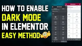 how to enable Elementor dark mode || Elementor tutorial in Urdu & Hindi