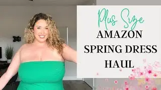 PLUS SIZE SPRING DRESS AMAZON TRY ON HAUL | Lauren Sangster