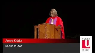 Annie Kidder Convocation Address 2018 York University