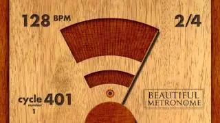 128 BPM 2/4 Wood Metronome HD [old version]