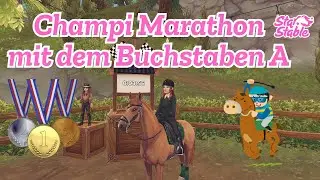 SSO 🐴 Champi Marathon mit dem Buchstaben A