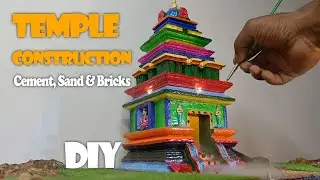 😱😱😱🔥Mini Temple Construction With Cement, Sand & Bricks...💯U❤️It
