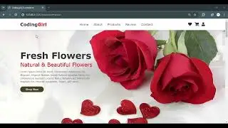 Full E-commerce Website Using #html #css / @Coding_girl #videos #shorts #tutorial
