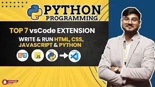 How to write and run html css javascript and python in vs code , Import extensions for vs code