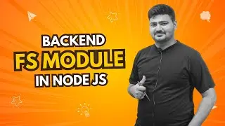 FS MODULE in Node JS ||  Core Module || Backend Learning 