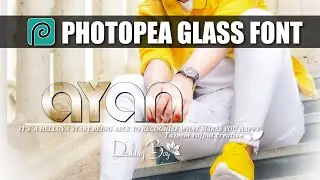 How To Make Glass Font In Photopea 2019 || Anshul EditX