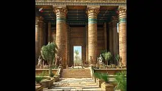 احد القصور الاشورية التاريخية بتقنية الذكاء الاصطناعي