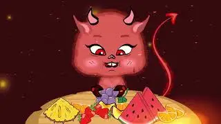 Little Red Devil’s Fruit Feast! 🍎🍓😈 | A Sweet Sensory Adventure | Wholesome 2D Animation