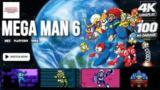 [NES Longplay] Mega Man 6 | 100% Completion | No Damage | Full Game Walkthrough | 4K