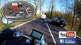 MOTOVLOG CZ / SK  # 6 - (Můj držkopád na mašině + hrad Tolštejn)