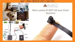 MODULE MICRO CAMÉRA IP WI-FI HD AVEC VISION NOCTURNE ET ENREGISTREUR À INTÉGRER, 128 GO [SECUTEC.FR]