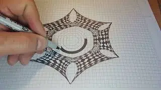 How to Draw an Amazing Hexagon Star with #design  #patterns
