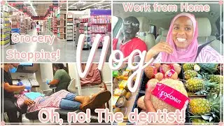 Spend the Day with Me | Dentist, Groceries, Working from Home | Lifestyle Vlogs by Zeynabu-Le'Von
