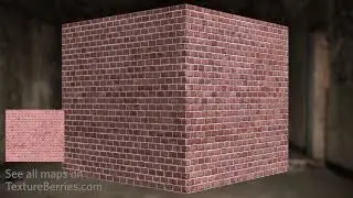 📸 Red brick wall - 02, TEXTURE for 3Ds Max, Unreal Engine, Unity (seamless)