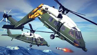 Helicopter Crashes, Military Combat & Airport Accidents | Big Mathis Besiege #1