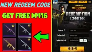 Get Free M416 Skin Redeem Code Pubg | Today New Redeem Code Pubg Mobile