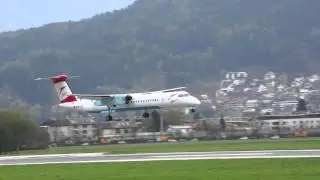 The most challenging approach, Landing at Innsbruck-De Havilland Canada Dash 8