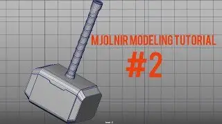 Maya 2018 Thor Hammer Modeling Tutorial Part:2