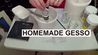 SAVE MONEY, HOMEMADE GESSO, Acrylic painting for beginners,clive5art