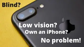 iPhone settings for the blind