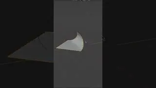 Как свернуть листок бумаги в Blender. #blender #3dmodeling #shorts #3d