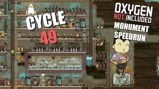 Oxygen Not Included Monument Speedrun (Terra) - Launch Upgrade in 49 cycles