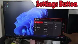Where is MSI Gaming Monitor Settings Button Location | MSI Monitor Menu Button