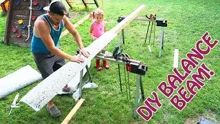 How to Make a STRONG Balance Beam for Your Little Gymnasts FOR CHEAP