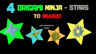 4 AMAZING ORIGAMI NINJA STARS TO MAKE!
