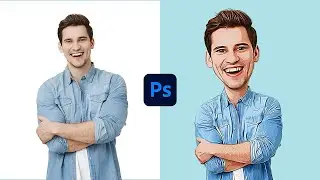 How To Turn Photos Into CARTOON PORTRAIT in Photoshop!