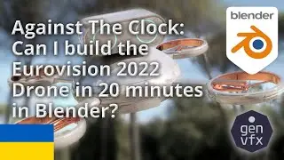 AGAINST THE CLOCK: Can I build Leo The Drone from Eurovision2022 in under 20 minutes in Blender?!