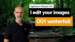 Editing a waterfall image in Lightroom Classic CC