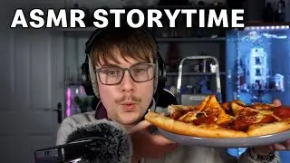 ASMR - Storytime & Pizza (Whispered Mukbang!)