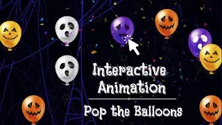 Interactive Animation | Pop the Balloons | HTML CSS JS & Canvas Confetti
